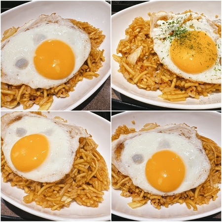 蛸之徹 そばめし 目玉焼のせ