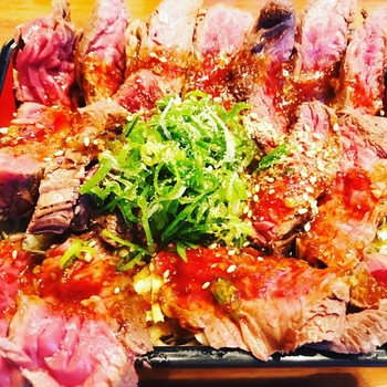 鉄板ハラミステーキ重(200g)